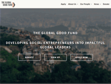 Tablet Screenshot of globalgoodfund.org